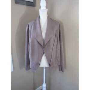 KUT From the Kloth Jackie Faux Suede Moto Jacket Womens 1X Brown